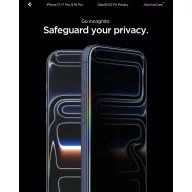   Spigen Glas.tR EZ Fit Privacy Apple iPhone Air (2025) tempered kijelzővédő fólia felhelyező kerettel (2db)