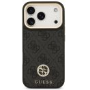 Guess 4G Strass Logo Apple iPhone 17 Pro MagSafe tok kameravédő peremmel, fekete-arany