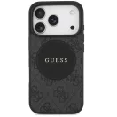 Guess 4G Circle Classic Logo Apple iPhone 17 Pro MagSafe tok, fekete