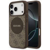   Guess 4G Circle Classic Logo Apple iPhone 17 Pro Max MagSafe tok, barna