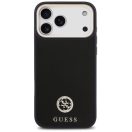 Guess 4G Grained Strass Logo Apple iPhone 17 Pro Max MagSafe tok kameravédő peremmel, fekete-arany