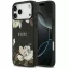 Guess Grained Flowers Classic Logo Apple iPhone 17 MagSafe tok, virág minta, fekete