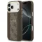 Guess 4G Stripe Apple iPhone 17 Pro MagSafe tok kameravédő kerettel, barna-arany