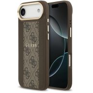   Guess 4G Stripe Apple iPhone Air (2025) MagSafe tok kameravédő kerettel, barna-arany