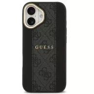   Guess 4G Stripe Apple iPhone 17 MagSafe tok kameravédő kerettel, fekete-arany