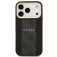   Guess 4G Stripe Apple iPhone 17 Pro Max MagSafe tok kameravédő kerettel, fekete-arany