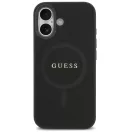 Guess Saffiano Classic Logo Apple iPhone 17 MagSafe tok, fekete