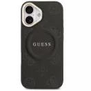 Guess Peony Hot Stamp Apple iPhone 17 MagSafe tok kameravédő peremmel, fekete-arany
