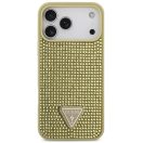 Guess Rhinestone Triangle Apple iPhone 17 Pro hátlap tok, arany