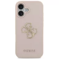   Guess Grained Big 4G & Classic Logo Apple iPhone 17 hátlap tok, rózsaszín