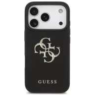   Guess Grained Big 4G & Classic Logo Apple iPhone 17 Pro Max hátlap tok, fekete