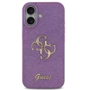 Guess Fixed Glitter Big 4G Apple iPhone 17 hátlap tok, csillámos, lila