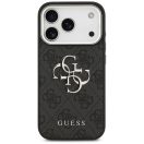 Guess 4G Big 4G Classic Logo Apple iPhone 17 Pro Max hátlap tok, fekete-ezüst