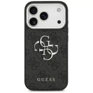   Guess 4G Big 4G Classic Logo Apple iPhone 17 Pro Max hátlap tok, fekete-ezüst