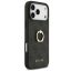 Guess 4G Ring Stand Apple iPhone 17 Pro Max tok, gyűrű alakú tartóval, fekete