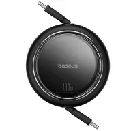   Baseus Free2Draw Mini USB-C töltő-és adatkábel, kihúzható, automata behúzó funkcióval, 100W, 1m, fekete