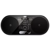   Baseus 2in1 vezeték nélküli töltő, digitális LED kijelzővel, Qi, USB-C-USB-A kábellel, 20W
