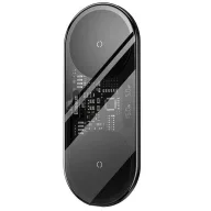   Baseus 2in1 vezeték nélküli töltő, digitális LED kijelzővel, Qi, USB-C-USB-A kábellel, 20W