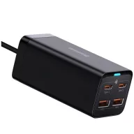   Baseus GaN3 Pro 2xUSB-C-2xUSB-A töltőállomás, 100W, fekete