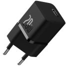 Baseus GaN5 Mini USB-C hálózati gyorstöltő adapter, 20W, fekete