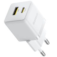   Baseus Palm 2in1 USB-C-USB-A hálózati gyorstöltő adapter, 30W, fehér