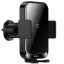 Baseus Halo autós tartó / vezeték nélküli autós töltő, szellőzőrácsra rögzíthető, 15W, fekete