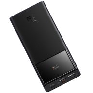   Baseus Star-Lord USB-A-USB-C Powerbank / külső akkumulátor + USB-A-USB-C 30cm kábel, 20000mAh, 30W, fekete 