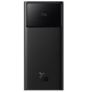 Baseus Star-Lord USB-A-USB-C Powerbank / külső akkumulátor + USB-A-USB-C 30cm kábel, 20000mAh, 30W, fekete 