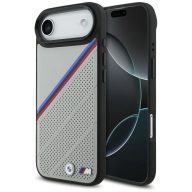  BMW M Tricolor Metal Logo Apple iPhone Air (2025) MagSafe hátlap tok, szürke