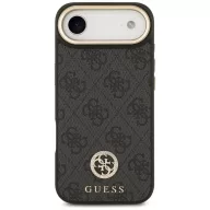   Guess 4G Strass Logo Apple iPhone Air (2025) MagSafe tok kameravédő peremmel, fekete-arany