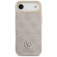   Guess 4G Strass Logo Apple iPhone Air (2025) MagSafe tok kameravédő peremmel, rózsaszín-arany