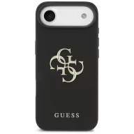   Guess Grained Big 4G & Classic Logo Apple iPhone Air (2025) hátlap tok, fekete