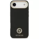 Guess 4G Grained Strass Logo Apple iPhone Air (2025) MagSafe tok kameravédő peremmel, fekete-arany