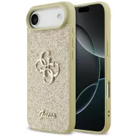   Guess Fixed Glitter Big 4G Apple iPhone Air (2025) hátlap tok, csillámos, arany