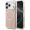 Karl Lagerfeld Liquid Glitter Choupette Logo Apple iPhone 17 Pro MagSafe kompatibilis hátlap tok, csillámos, rózsaszín