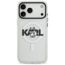 Karl Lagerfeld IML Karl Head Logo Apple iPhone 17 MagSafe kompatibilis hátlap tok, átlátszó
