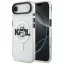 Karl Lagerfeld IML Karl Head Logo Apple iPhone Air (2025) MagSafe kompatibilis hátlap tok, átlátszó