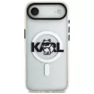 Karl Lagerfeld IML Karl Head Logo Apple iPhone Air (2025) MagSafe kompatibilis hátlap tok, átlátszó