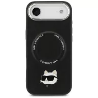   Karl Lagerfeld Choupette Pin Apple iPhone Air (2025) MagSafe kompatibilis hátlap tok, fekete