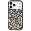 Karl Lagerfeld IML Leopard Pattern Apple iPhone 17 Pro Max MagSafe kompatibilis hátlap tok, leopárd minta, barna