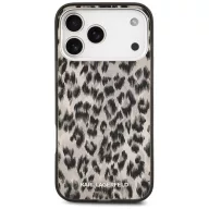   Karl Lagerfeld IML Leopard Pattern Apple iPhone 17 Pro Max MagSafe kompatibilis hátlap tok, leopárd minta, barna