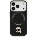 Karl Lagerfeld Karl Pin Apple iPhone 17 Pro MagSafe kompatibilis hátlap tok, fekete