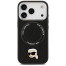 Karl Lagerfeld Karl Pin Apple iPhone 17 Pro Max MagSafe kompatibilis hátlap tok, fekete