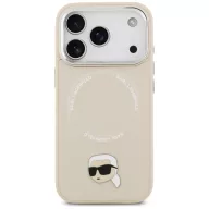   Karl Lagerfeld Karl Pin Apple iPhone 17 Pro Max MagSafe kompatibilis hátlap tok, bézs