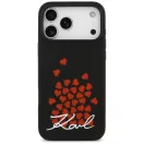 Karl Lagerfeld Initial & Metal Logo Apple iPhone 17 Pro Max MagSafe kompatibilis hátlap tok, fekete