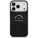 Karl Lagerfeld Karl RSG Logo Apple iPhone 17 Pro Max MagSafe kompatibilis hátlap tok, fekete