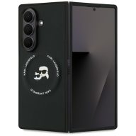   Karl Lagerfeld Karl&Choupette Logo Samsung Galaxy Z Fold 7 MagSafe kompatibilis hátlap tok, fekete