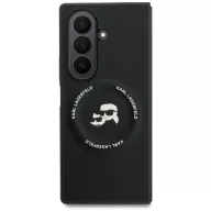   Karl Lagerfeld Karl&Choupette Logo Samsung Galaxy Z Fold 7 MagSafe kompatibilis hátlap tok, fekete