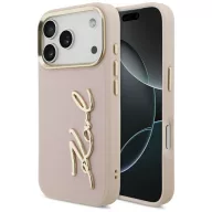   Karl Lagerfeld Karl Script Logo Apple iPhone 17 Pro Max hátlap tok, rózsaszín
