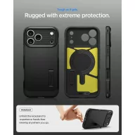   Spigen Tough Armor MagFit Apple iPhone 17 Pro Max tok, MagSafe, Gunmetal, szürke